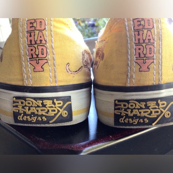 Ed Hardy cheetah graphic sneakers Size 8 - Picture 7 of 13